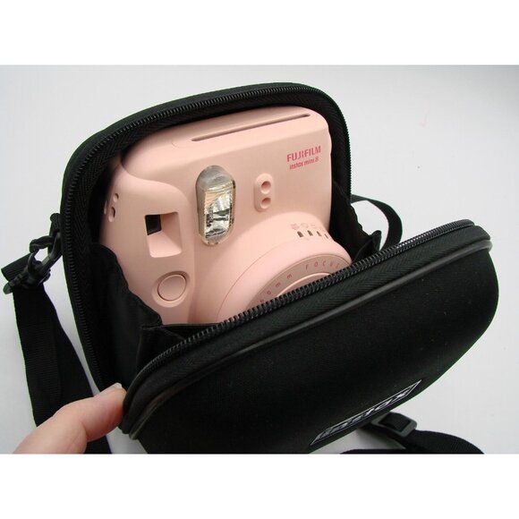 Fujifilm Instax Mini 8 Camera Pink with Camera Bag Untested Powers On Travel - Picture 14 of 14